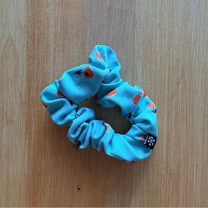 Skida Poppy Turquoise Floral Hair Scrunchie